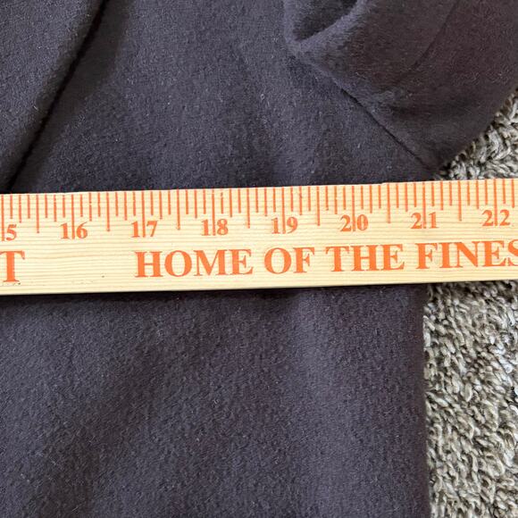 Vintage Women's Wool Camel Hair Trench Coat 6 Brown 80's Union USA Outerwear - Picture 8 of 12